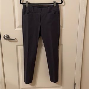 Petite Gray Loft Skinny Ankle Pants (Julie/Curvy)